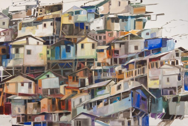 04_Fremder Verkehrsort Favela 5 160 x 240 cm Oel_Leinwand 2011